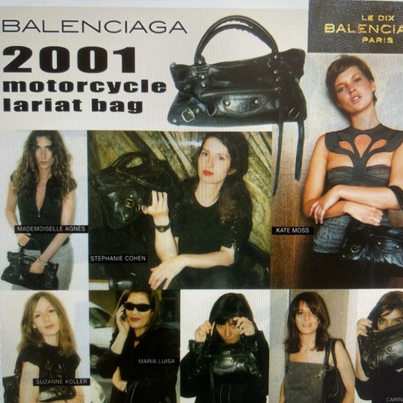 Balenciaga Black Leather Motorcycle city bag with Brass Accent - Picture 9 of 11